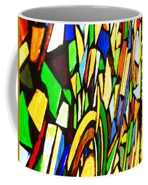 Glass Coffee Mug featuring the photograph Tabernacle Baptist Church Stained Glass VII by Robert Knight