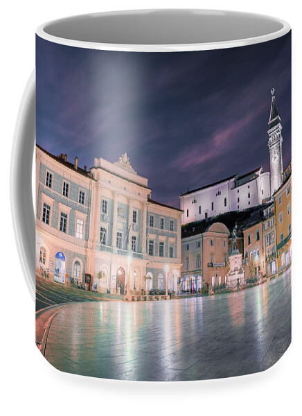 Europe Coffee Mug featuring the photograph Tartini Square by Elias Pentikis