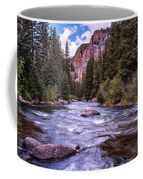 Almont Coffee Mug featuring the photograph Taylor River by Brenda Jacobs