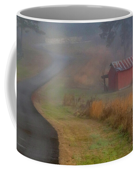 Rural Coffee Mug featuring the photograph Tennessee Foggy Morn by Marcy Wielfaert