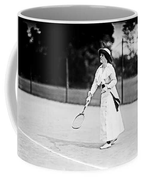 Tennis Coffee Mug featuring the photograph Tennis in 1913 by Carlos Diaz