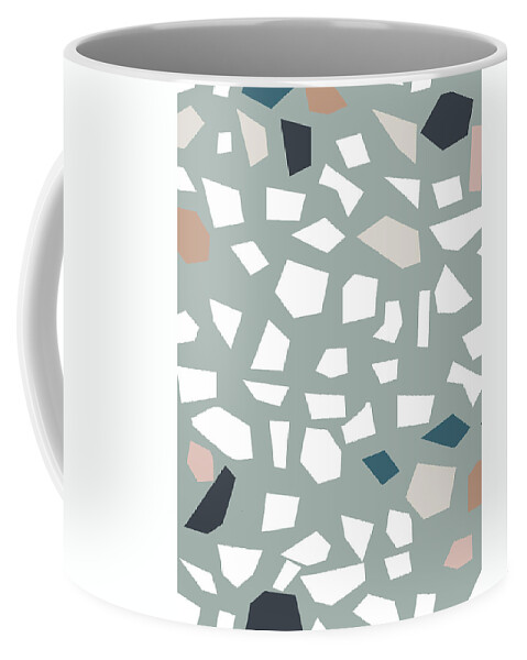 Terrazzo Coffee Mug featuring the digital art Terrazzo 1- Art by Linda Woods by Linda Woods