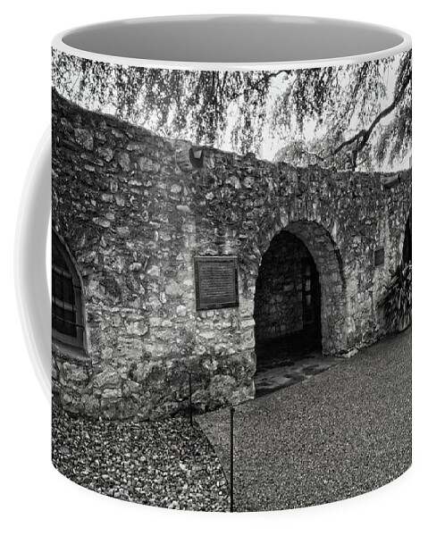 Spanish Coffee Mug featuring the photograph The Alamo Long Barracks by George Taylor