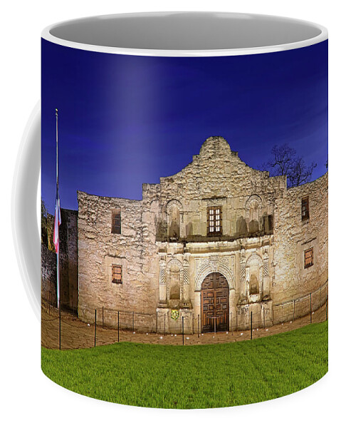 The Alamo Coffee Mug featuring the photograph The Alamo - San Antonio Mission - Texas by Jason Politte