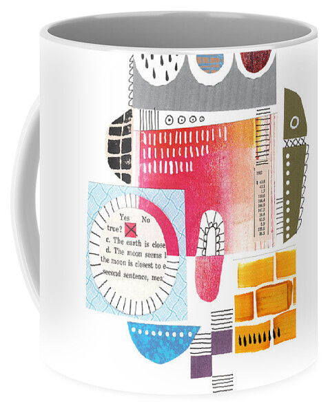Lucie Duclos Coffee Mug featuring the mixed media The Answer is Yes by Lucie Duclos