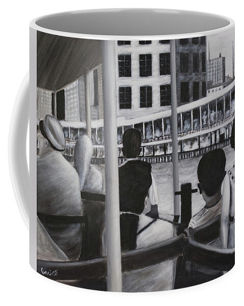 Family Pictures Coffee Mug featuring the painting The Back Of My Head by Art Enrico