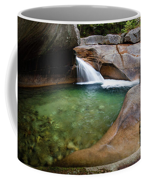 Basin Coffee Mug featuring the photograph The Basin at Franconia Notch State Park 2x1 by William Dickman