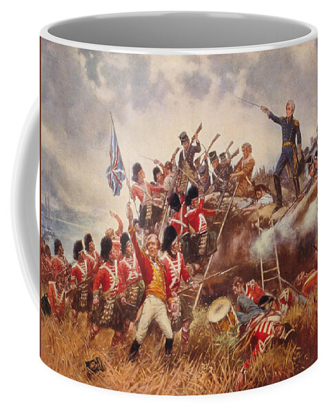 War Of 1812 Coffee Mug featuring the painting The Battle of New Orleans by E. Percy Moran