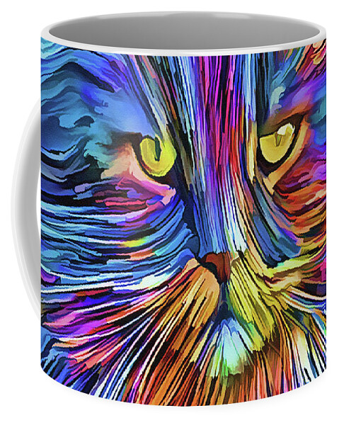 Cat Coffee Mug featuring the photograph The Cat With The Golden Eyes by HH Photography of Florida