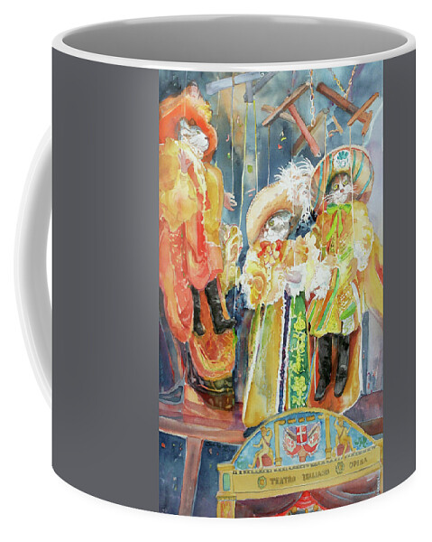 Cats Coffee Mug featuring the painting The Cats Will Play by Sue Kemp