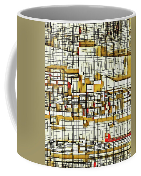 Art Coffee Mug featuring the digital art The City Life by David Hansen