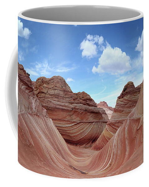 The Wave Coffee Mug featuring the photograph The Classic Wave by Mike Long