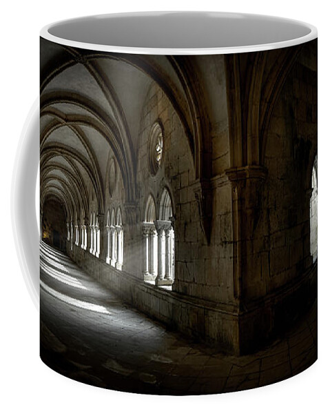 Cloister Coffee Mug featuring the photograph The cloister of prophecy by Micah Offman