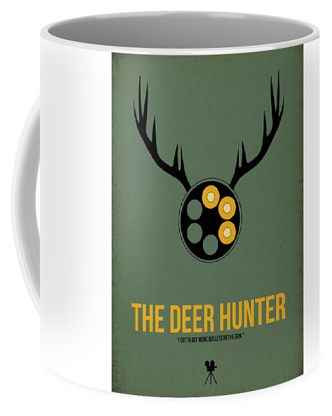 The Deer Hunter Coffee Mug featuring the digital art The Deer Hunter by Naxart Studio