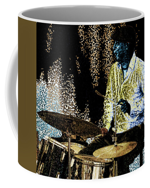 Drums Coffee Mug featuring the photograph The Drummer by Jessica Levant