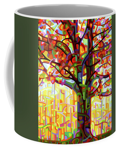 Fall Coffee Mug featuring the painting The Emperor by Mandy Budan