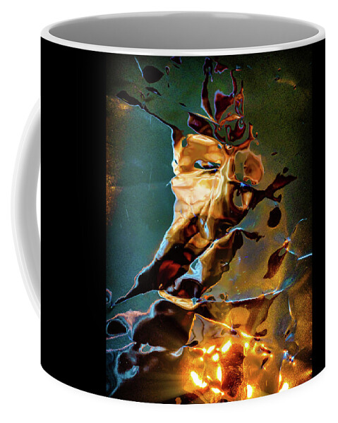 Abstract Coffee Mug featuring the digital art The Firestarter by Liquid Eye