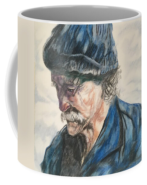 Man Coffee Mug featuring the painting The Fisherman by Maris Sherwood