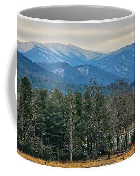 Color Coffee Mug featuring the photograph The Great Smoky Mountains from Cades Cove by Nunweiler Photography