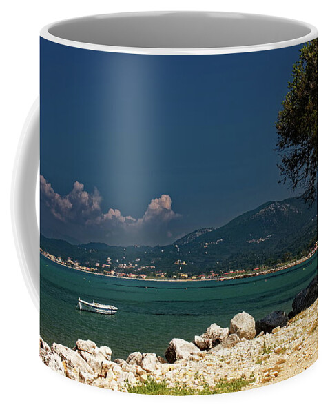 Corfu Coffee Mug featuring the photograph The Greek Island Of Corfu by Jeff Townsend