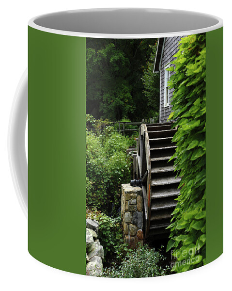 Massachusetts Coffee Mug featuring the photograph The Gristmill by Terri Brewster