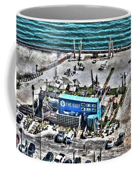 The Gulf Coffee Mug featuring the photograph The Gulf by Gulf Coast Aerials -
