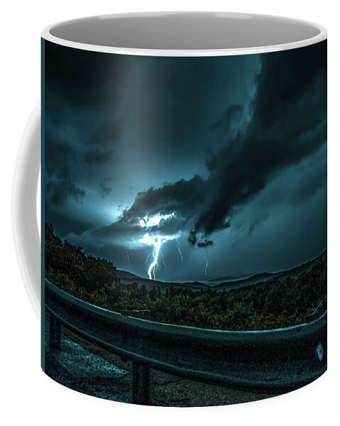 Lightning Coffee Mug featuring the photograph The Hand by Jesse Post