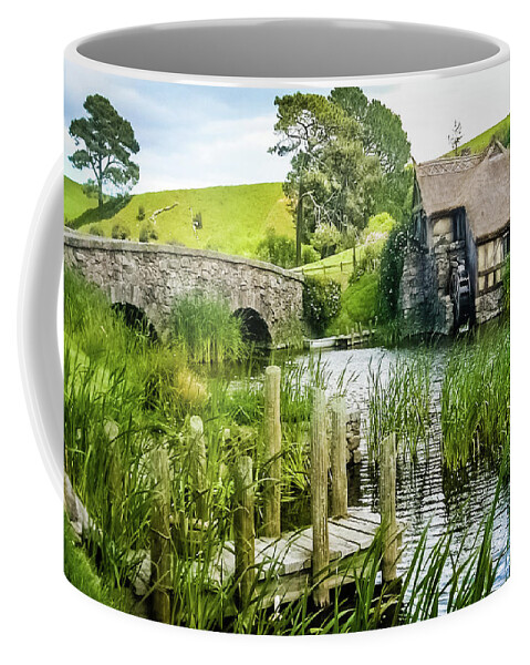 Hobbit Coffee Mug featuring the photograph The Hobbiton by Lyl Dil Creations