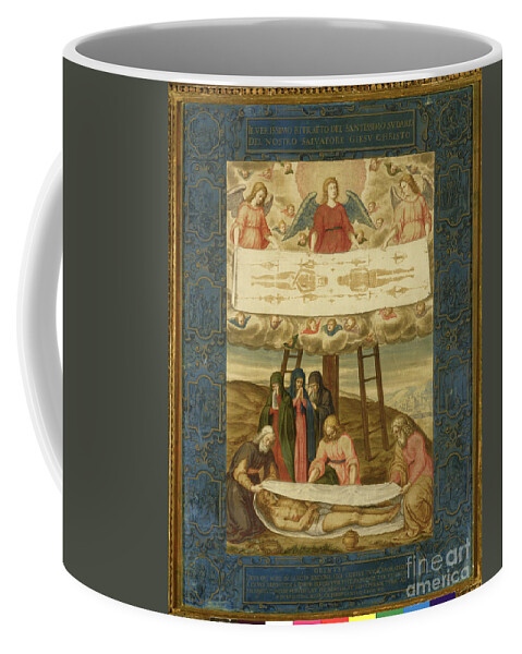 16th Century Coffee Mug featuring the painting The Holy Shroud by Giovanni Battista Della Rovere