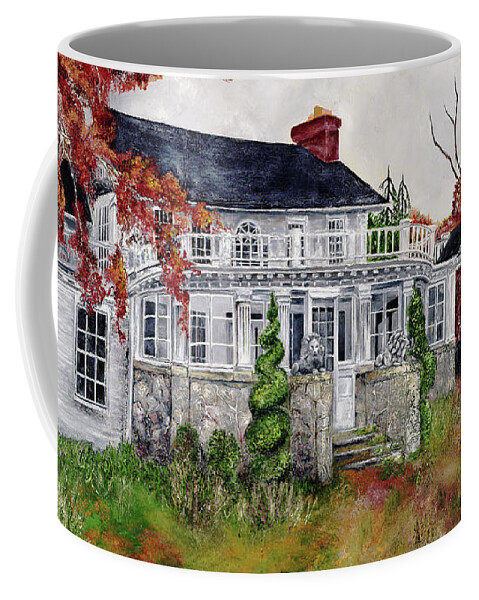 Historical Architecture Coffee Mug featuring the painting The Inhabitants by Anitra Boyt