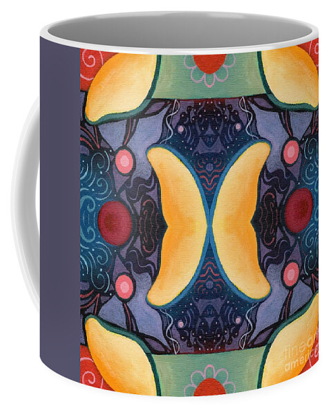 The Joy Of Design 52 Arrangement 2 By Helena Tiainen Coffee Mug featuring the painting The Joy of Design 52 Arrangement 2 by Helena Tiainen