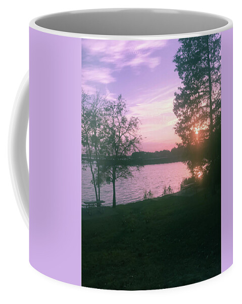 Split Tone Coffee Mug featuring the photograph The Lake by Kelly Thackeray