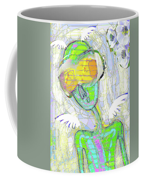 Sea Coffee Mug featuring the digital art The Last Bastion by Alexandra Vusir