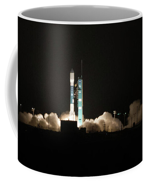 Launch Coffee Mug featuring the photograph The Light of a New Day by Alex Lapidus