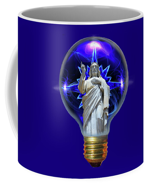 Jesus Coffee Mug featuring the photograph The Light by Shane Bechler