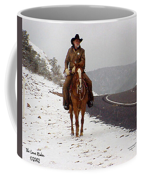 Hashknife Pony Express Coffee Mug featuring the photograph The Lone Ranger by Matalyn Gardner
