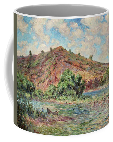The River Lot France Coffee Mug featuring the painting the Lot Frankrijk by Pierre Dijk