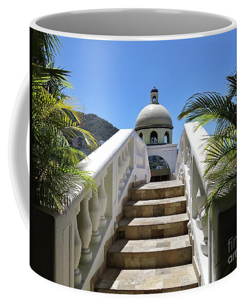 Lover's Arch Coffee Mug featuring the photograph The love bridge of Liz and Dick by Teresa Zieba