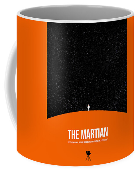 The Martian Coffee Mug featuring the digital art The Martian by Naxart Studio