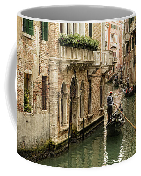 Venice Coffee Mug featuring the photograph The Morning Commute by Mary Buck