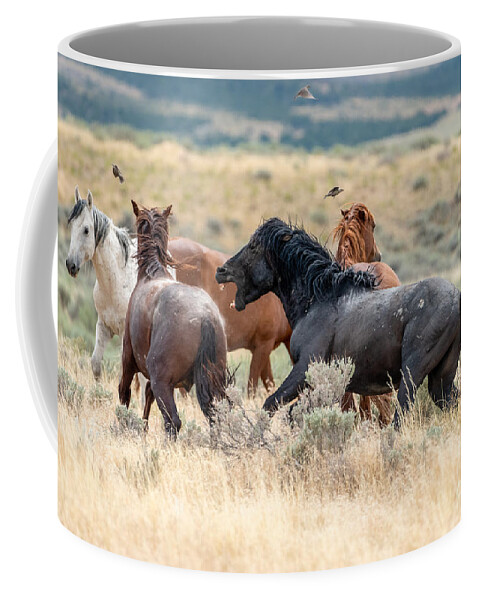 Mustang Coffee Mug featuring the photograph The Onaqui by Lisa Manifold