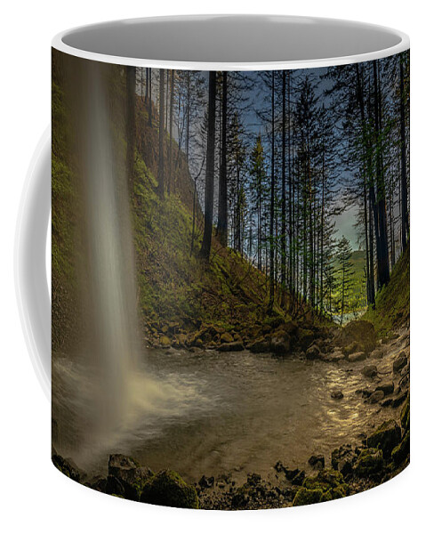 Columbia River Gorge Coffee Mug featuring the photograph The Opening by Tim Bryan
