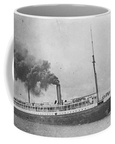 Ship Coffee Mug featuring the painting The Oregon Railroad and Navigation Company's new steamship, the Columbia by Celestial Images