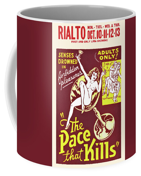Cocaine Coffee Mug featuring the painting The Pace That Kills by Unknown