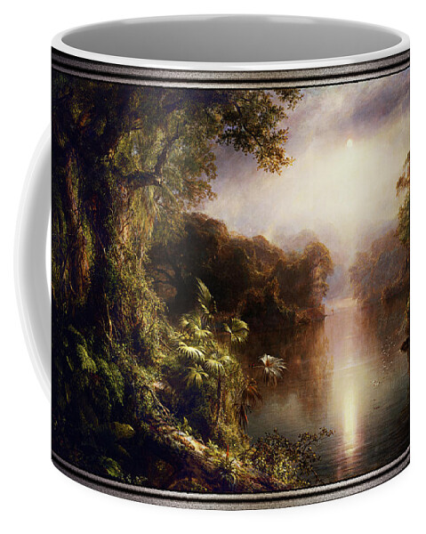 The River Of Light Coffee Mug featuring the painting The River of Light by Frederic Edwin Church by Rolando Burbon