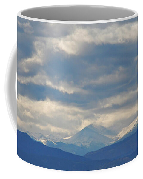 The Rocky Mountains Coffee Mug featuring the photograph The Rocky Mountains by Angie Tirado