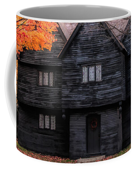 Salem Witch House Coffee Mug featuring the photograph The Salem Witch House by Jeff Folger