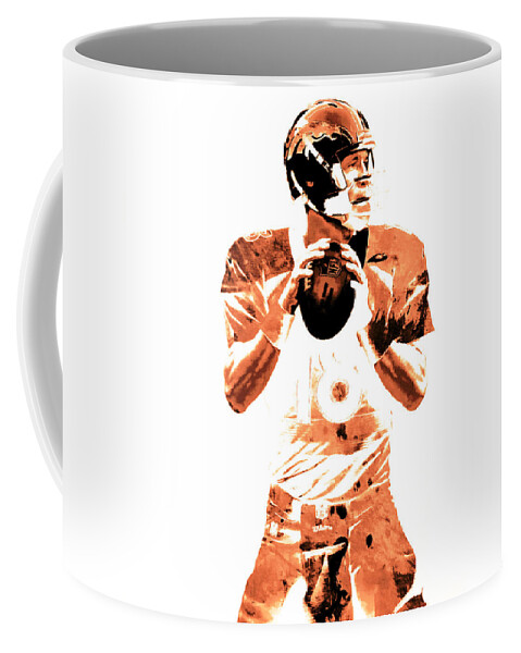 Peyton Manning Coffee Mug featuring the mixed media The Sheriff Peyton Manning 2a by Brian Reaves