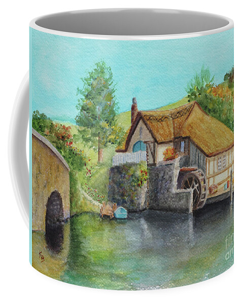 New Zealand Coffee Mug featuring the painting The Shire by Karen Fleschler