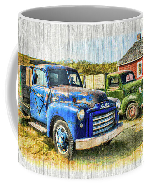 Trucks Coffee Mug featuring the photograph The Strong Silent Types by Ola Allen